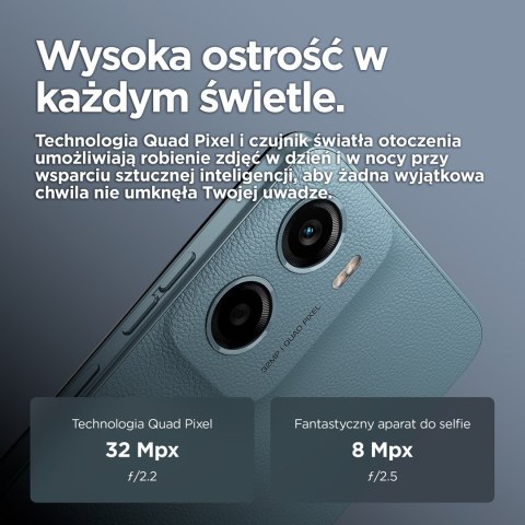 Motorola Smartfon Motorola Moto E15 2/64GB Misty Blue (WYPRZEDAŻ)
