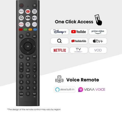 HISENSE Telewizor Hisense 43A6Q LED 43'' 4K Ultra HD VIDAA Dolby Vision DVB-T2 Czarny