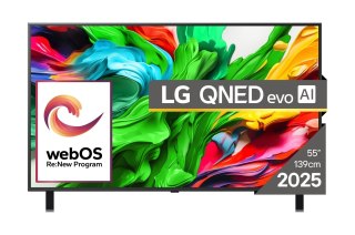 LG Telewizor LG 55QNED85A3C QNED EVO 55'' 4K Ultra HD 120Hz WebOS Dolby Digital Czarny