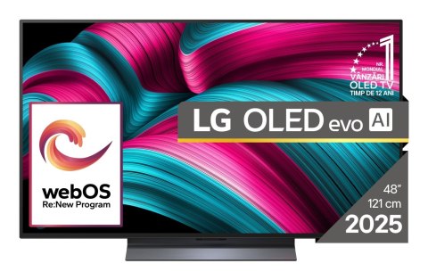 LG Telewizor LG OLED48C51LA OLED EVO 48'' 4K Ultra HD 144 Hz WebOS Dolby Atmos Czarny
