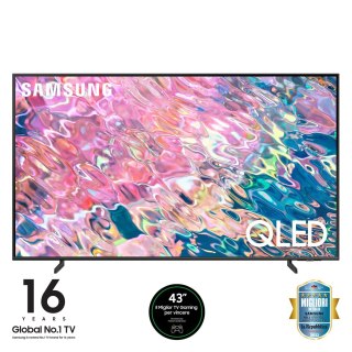 Samsung Telewizor 43" QLED Samsung QE43Q60B (4K HDR 3100 PQI DVB-T2 HEVC Smart) (WYPRZEDAŻ)