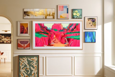 Samsung Telewizor Samsung QE75LS03FWUXXH Neo QLED 75'' 4K Ultra HD 144Hz Tizen Dolby Atmos DVB-T2 Czarny