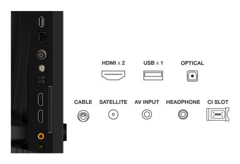 TCL Telewizor TCL 40S59K QLED 40'' Full HD Android TV Dolby Digital Plus DVB-T2 Metaliczny