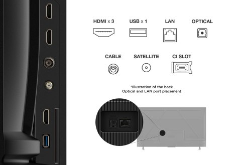 TCL Telewizor TCL 55V6C DLED 55'' 4K Ultra HD Google TV Dolby Atmos DVB-T2 Metaliczny