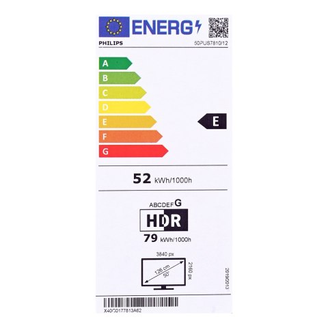 Philips Telewizor Philips 50PUS7810/12 QLED 50'' 4K Ultra HD Titan OS Dolby Atmos DVB-T2 Czarny