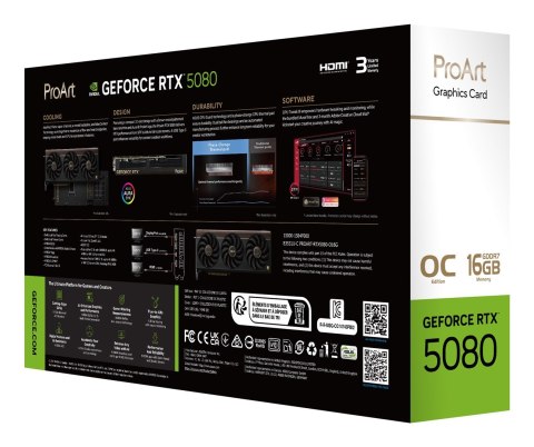 ASUS Karta graf. ASUS PROART RTX 5080 16GB OC