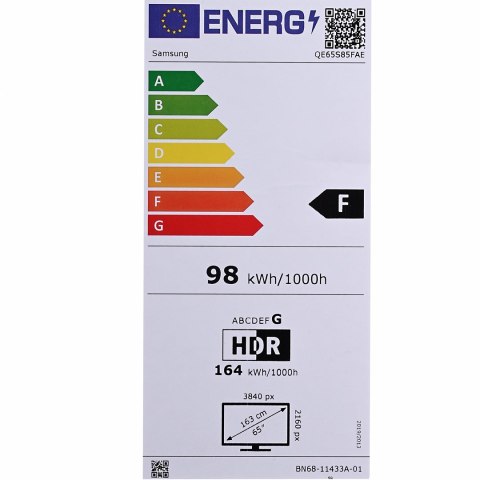 Samsung Telewizor Samsung QE65S85F OLED 65'' 4K Ultra HD 120 Hz Tizen Q-Symphony Czarny